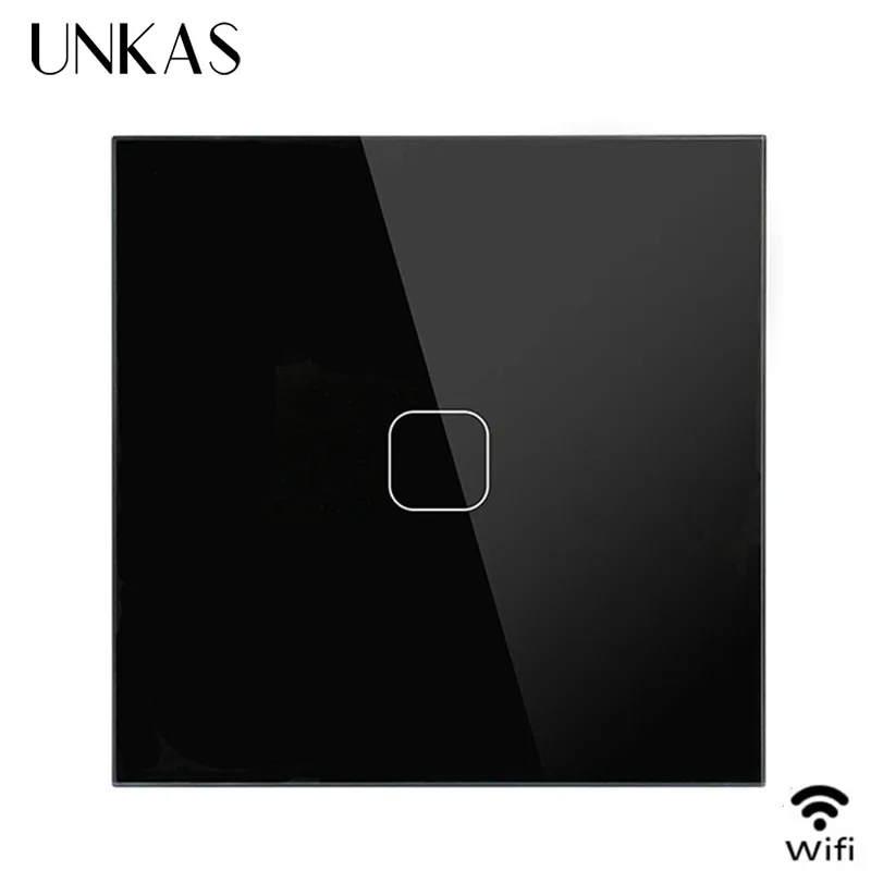 UNKAS EU/UK WI-FI с Alexa / Google Home Смарт работает сенсорный выключатель приложение