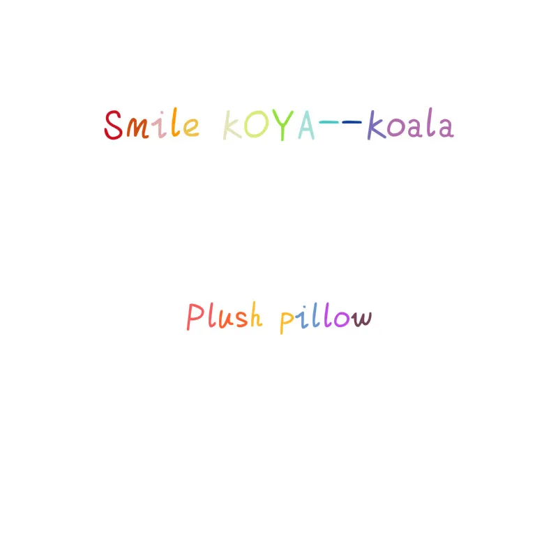 Smile KOYA--Koala 35 см оригинальные Kpop Bangtan мальчики плюшевые игрушки мягкие подушки валик кролик/щенок/Сердце/Коала/овца/лошадь/инопланетянин/печенье кукла подушка - Цвет: Smile KOYA--Koala