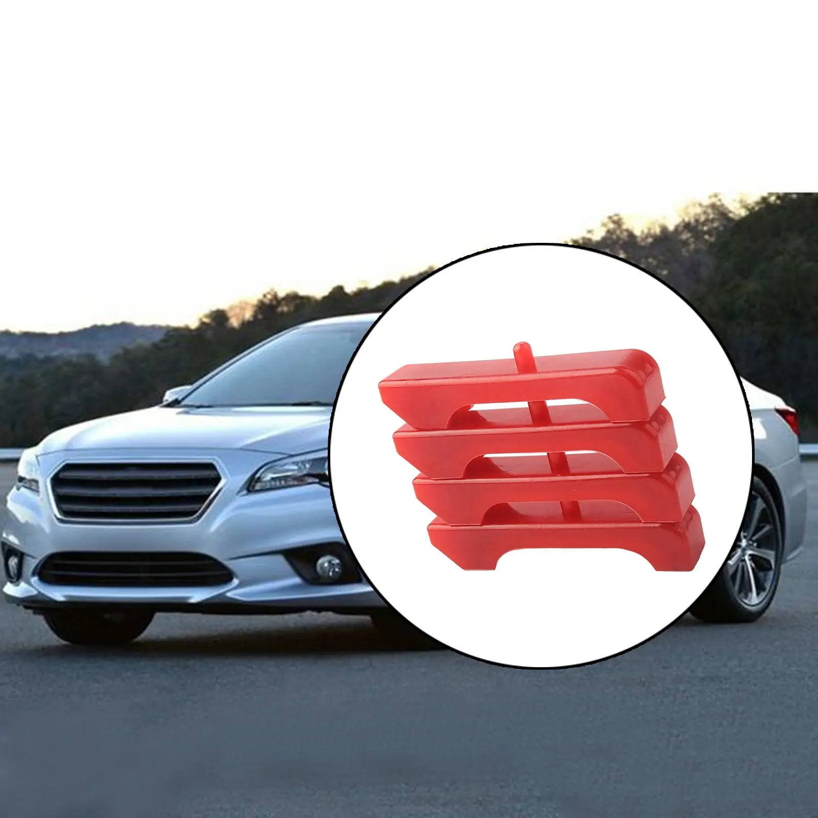 4x Auto Engine Radiator Insolators 7-1711 Direct Replacement Portable Accessory Red Urethane Fits for General Motor Vehicle | Автомобили и