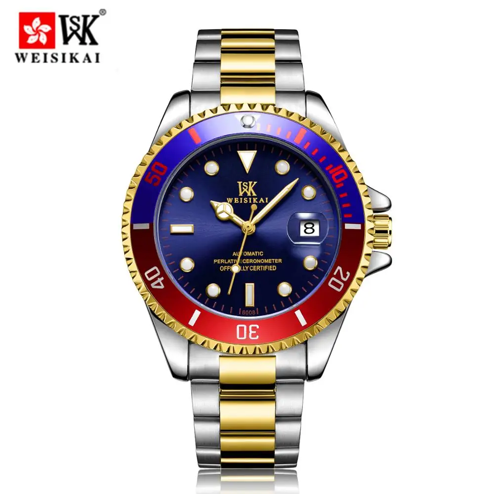 WEISIKAI Diver Watch Automatic Mechanical Watches Sports Top Brand Luxury Men's Diving Male Wristwatch Relogio Masculino |