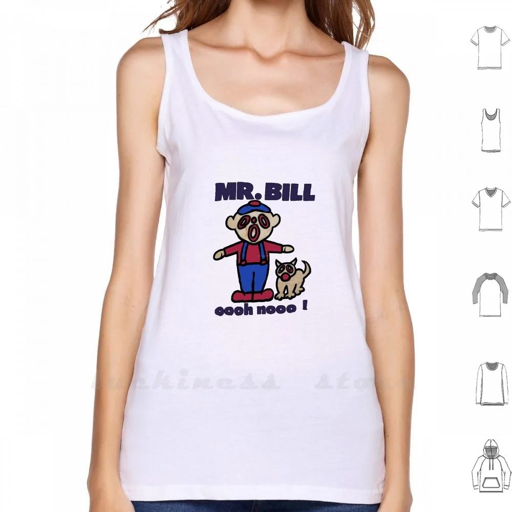 

Mr. Bill Oh No!!! Tank Top Cotton Vest Sleeveless Men Women Oh No Mr Bill Snl Skit Comedy 70S Clay Cartoon Funny Gumby
