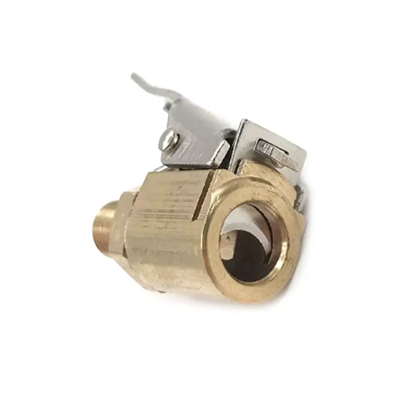 

Car Metal Tyre Tire Inflator Valve Air Pump Charging Clip Nozzle Chuck T5UC
