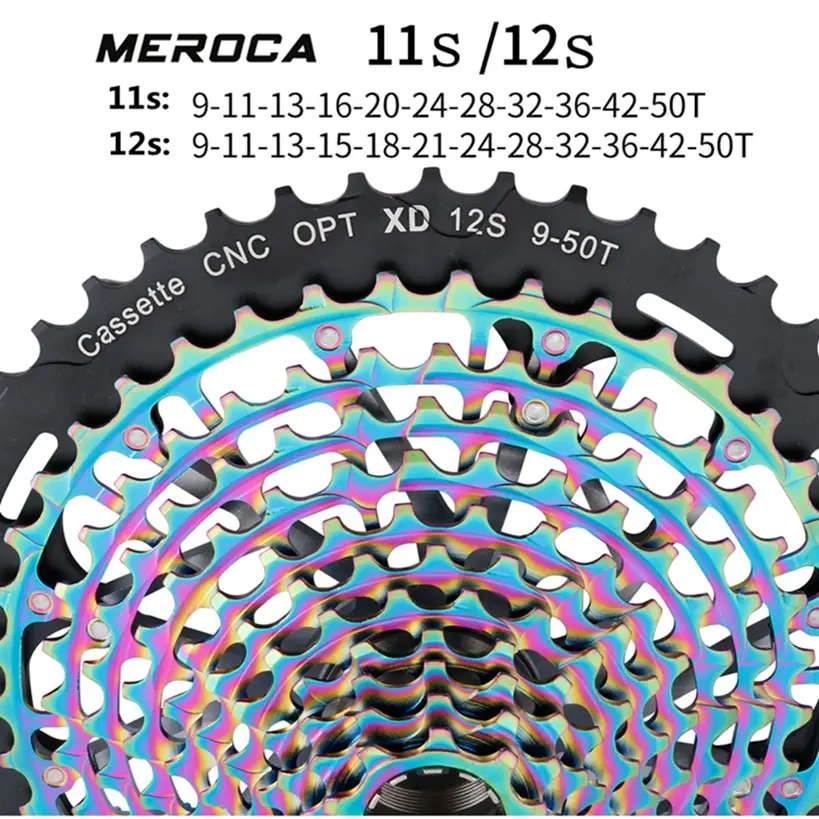 Горный велосипед MEROCA Сверхлегкий полый с ЧПУ Freewheel 11/12 скоростей 9 50T встроенная
