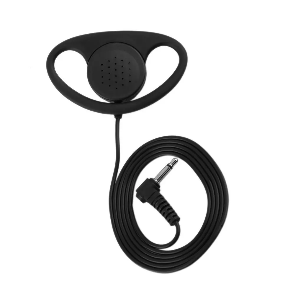 

Hot New Comfortable Pin 3.5mm D Shape Listen Only Soft Rubber Earpiece Headset For Motorola Radio Anti Noise earphone