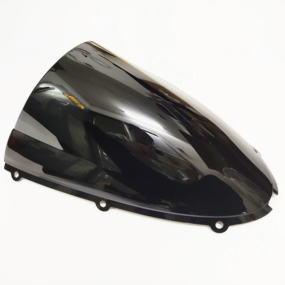 Для Kawasaki ZX6R ZX 10R 636 2005 2006 2007 2008 Черный лобовое стекло ветровое двойной