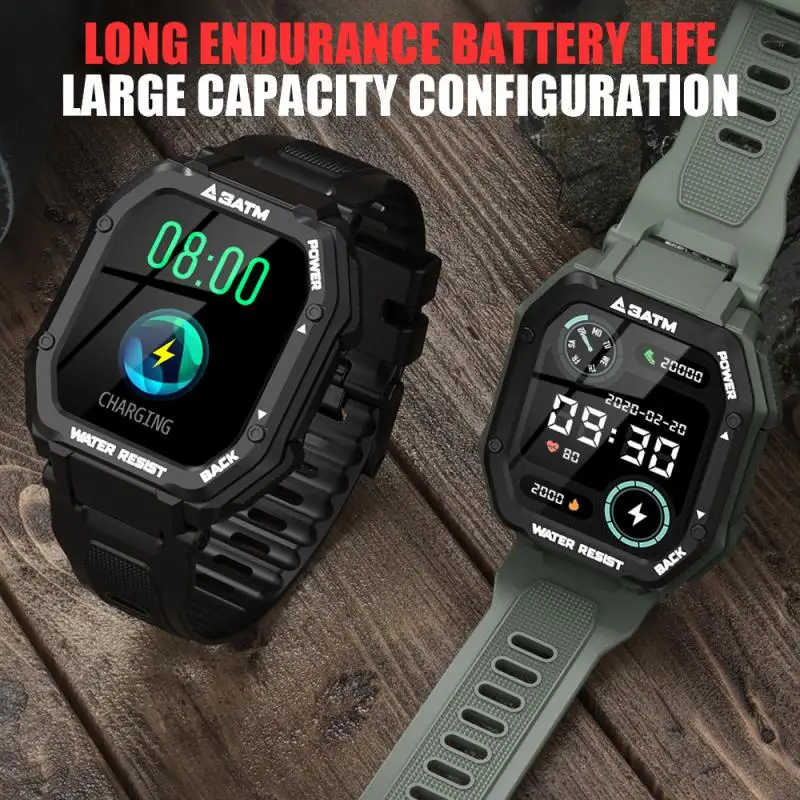 

C16 3ATM 30M Waterproof Sport Smart Watch Men Fitness Wristband Rugged Outdoor Smartwatch For Smart Phone Swim Diving Watches