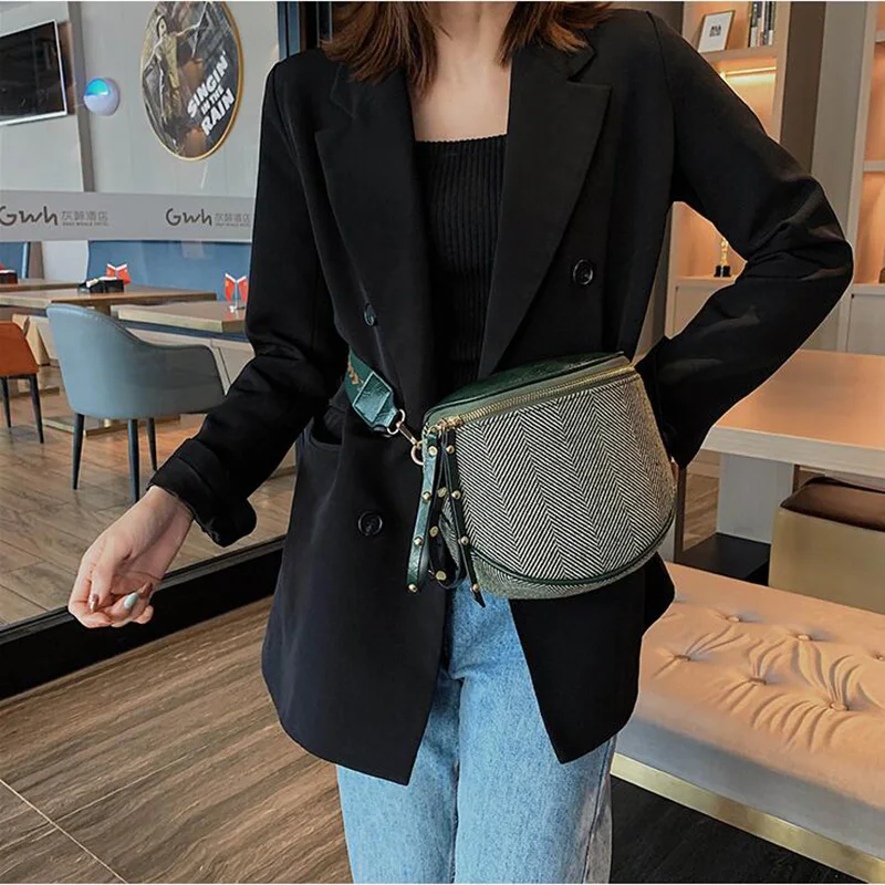 Модная цветная женская сумка мессенджер на плечо нагрудная для девушек молнии