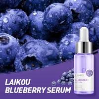 laikou blueberry anti wrinkle facial serum sodium hyaluronate deep hydrating improve fine lines shrink pores whiten skin care