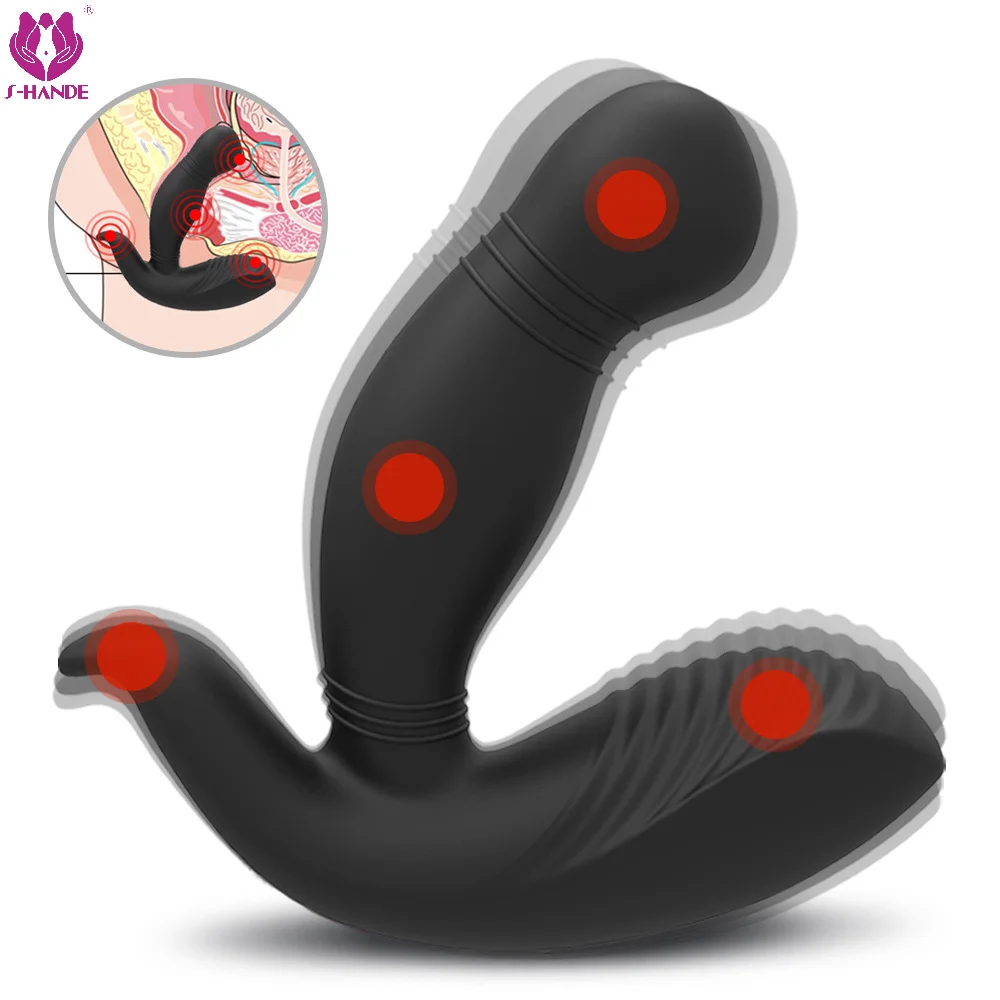 Vente Masseur Vibrant Sans Fil Pour Hommes Et Femmes, Tête Douce, Avec Télécommande, Jouet Sexuel Anal, Pour Gay