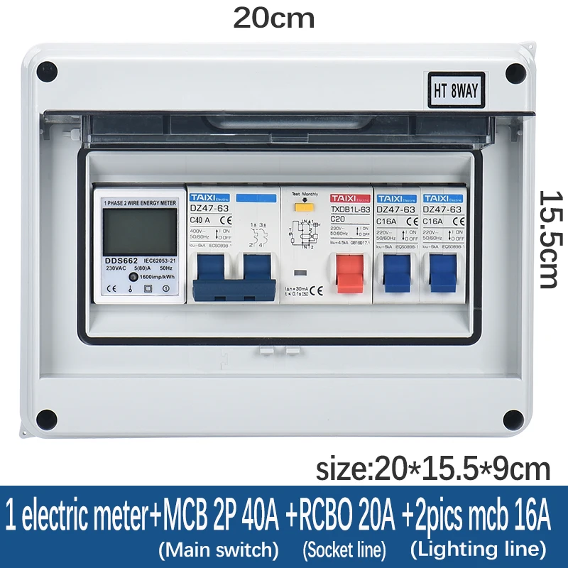 Наружная бытовой выключатель Водонепроницаемая электрическая