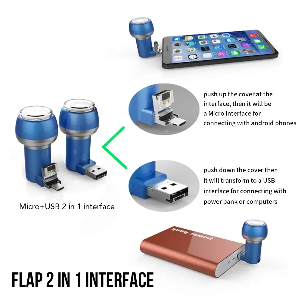 Портативная электрическая бритва USB мини для мужчин мобильный телефон