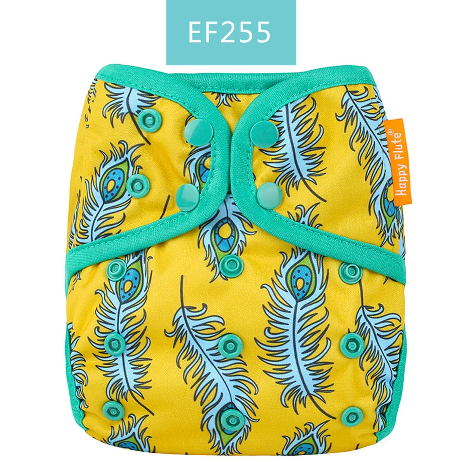 EF255 HappyFlute OS чехол для детских подгузников Новейший цветной переплет водонепроницаемый и многоразовый чехол для подгузников 1 шт - Цвет: EF255