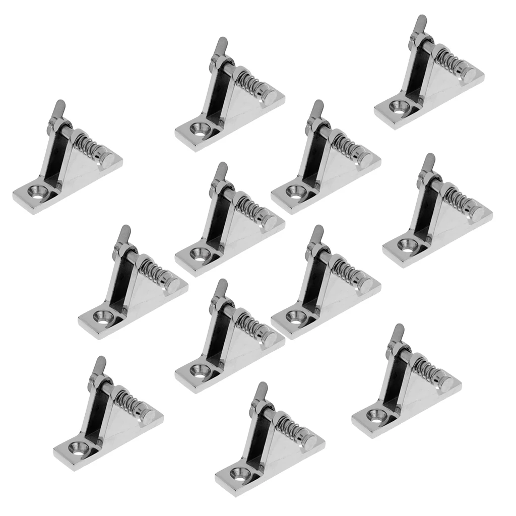 

12x 316 Stainless Steel Boat Hinge Cover Mounting Hardware 90 Degrees
