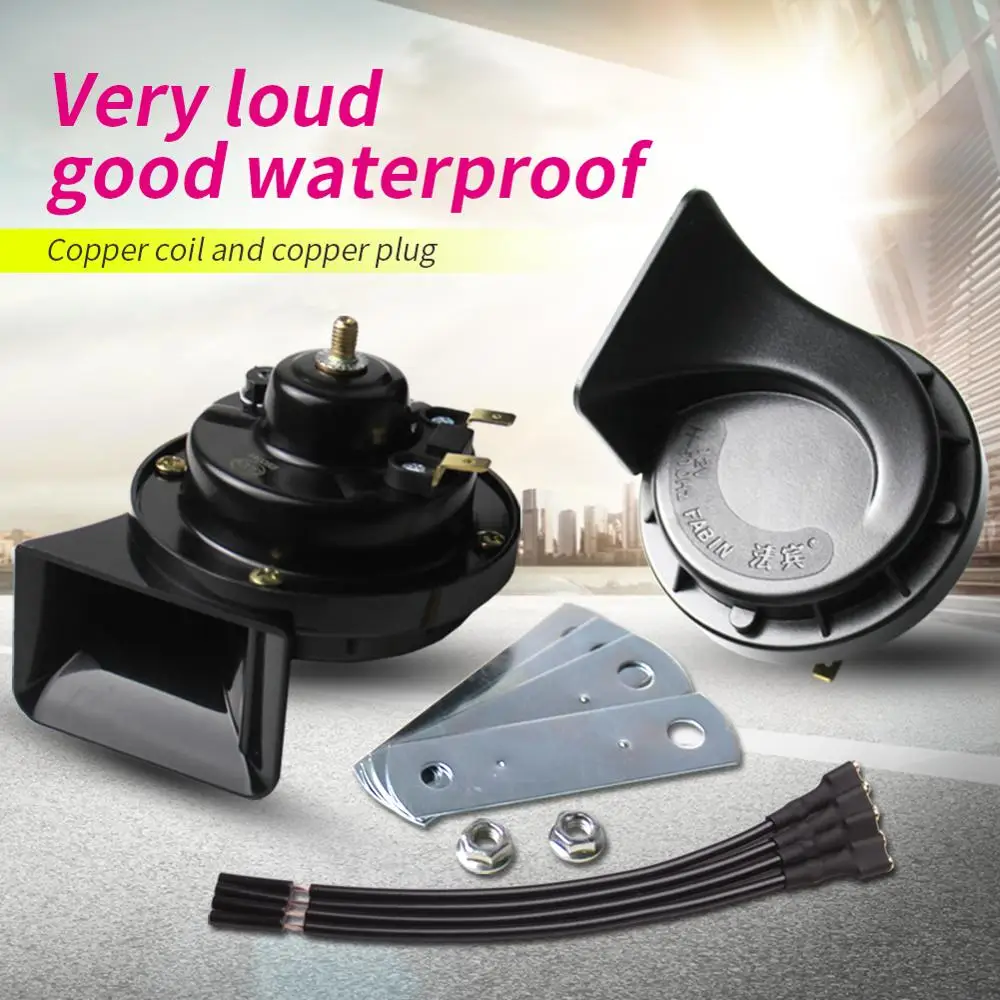 Водонепроницаемый автомобильный гудок FARBIN 12 В громкий двухцветный