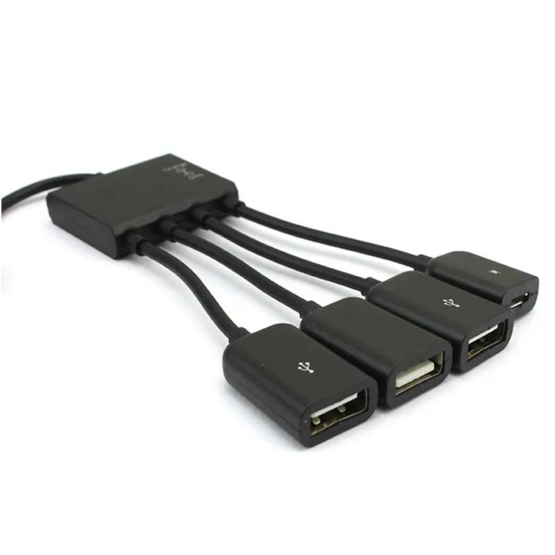 4 в 1 микро USB OTG концентратор удлинитель адаптер зарядный кабель для телефона Android