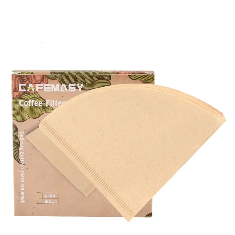Фильтровальная бумага V образной формы для кофе 40 шт./100 шт. 1 2/2 4 чашки V60