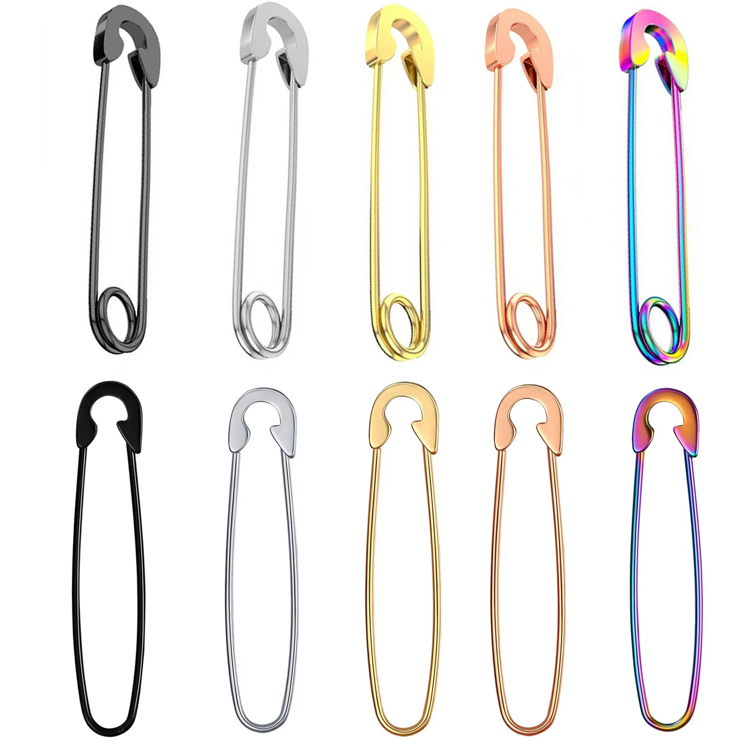 

Серьги-кольца в стиле панк для девочек-подростков