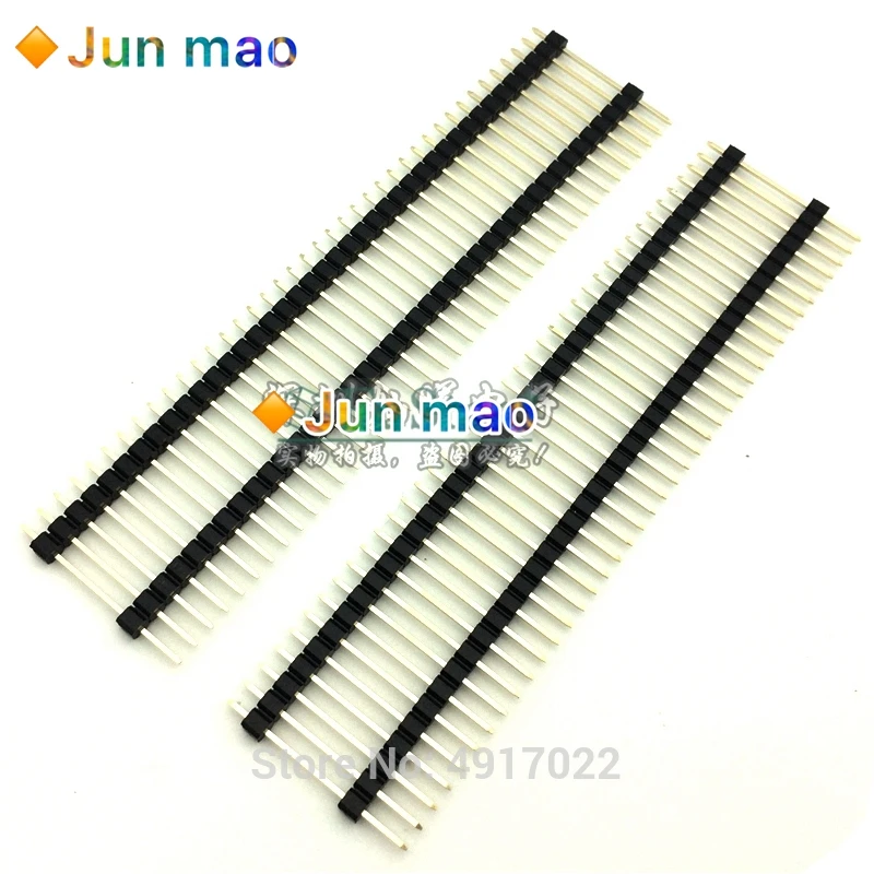 2 54 мм двойной пластиковый Однорядный мужской 40P PCB плата штыревой разъем Pinheader 1*40
