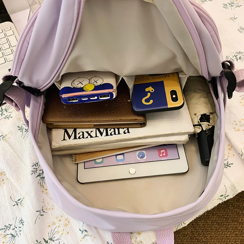 Водонепроницаемый нейлоновый женский рюкзак DCIMOR с вышивкой и несколькими