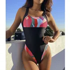 Женский слитный купальник 2021, купальник с пуш-ап, купальный костюм с высокой талией, пляжная одежда, купальные костюмы, купальник для женщин