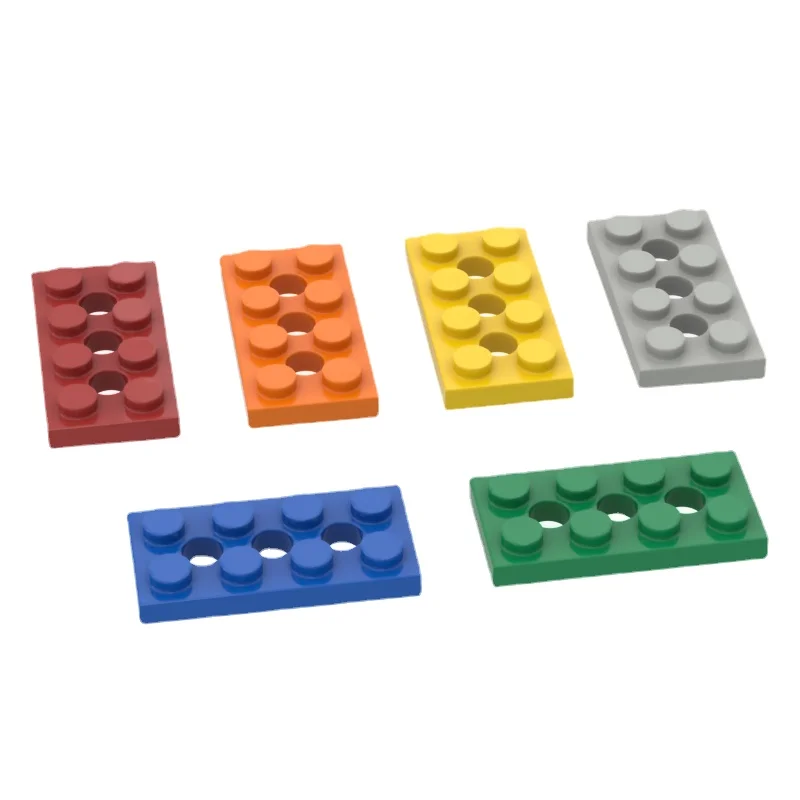 

1 Pcs Buildings Blocks 3709 Plate 2x4 with Holes Brick Collections Bulk Modular GBC Toy For Technical MOC Set