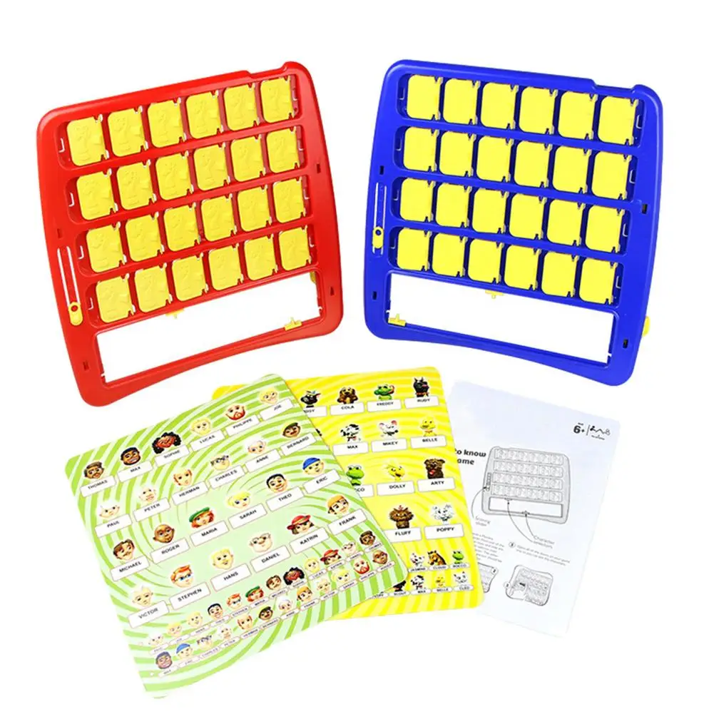 

Who Is It Board Game Memory Training Family Parent-Child Interactive Educational Guessing Baby Gift Desktop Funny Games