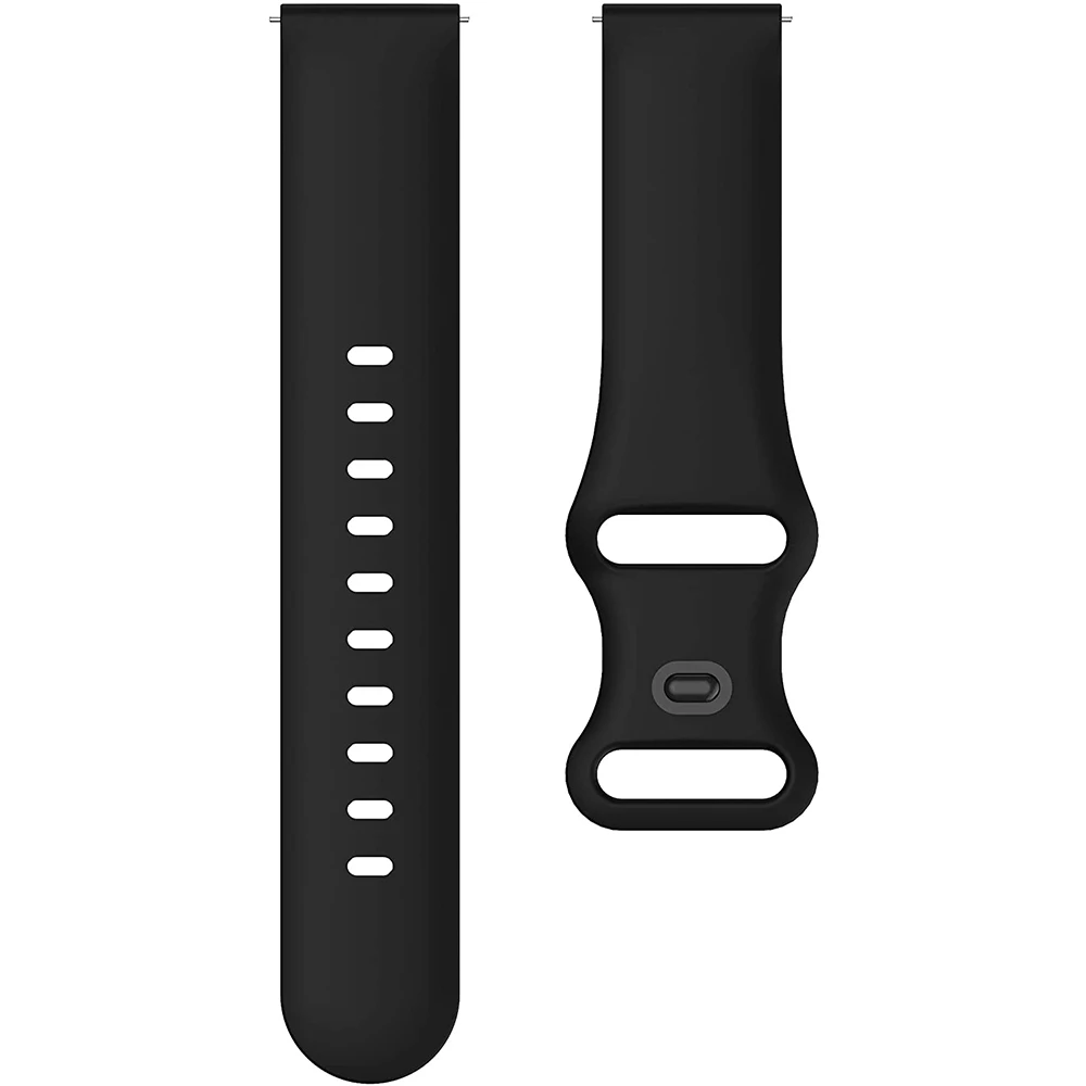 

20mm 22mm Sport Band For Samsung Galaxy Watch Active 2 44mm 40mm Silicone Strap GalaxyWatch 3 45mm 41mm/46mm 42mm/S3 Bracelet