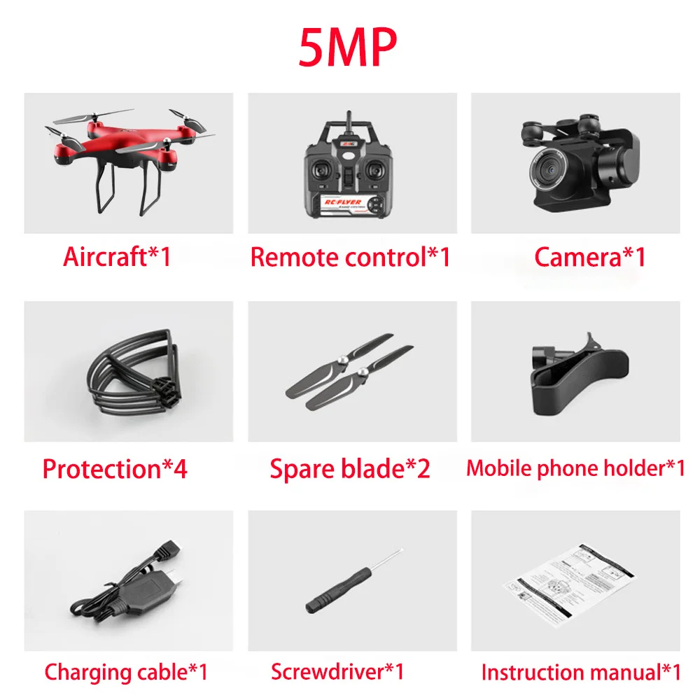 S32T 4K Дрон с камерой вращающийся HD Квадрокоптер с 1080P Wifi FPV Дрон Профессиональный беспилотник полета 20 минут RC вертолет - Цвет: red add 1080P