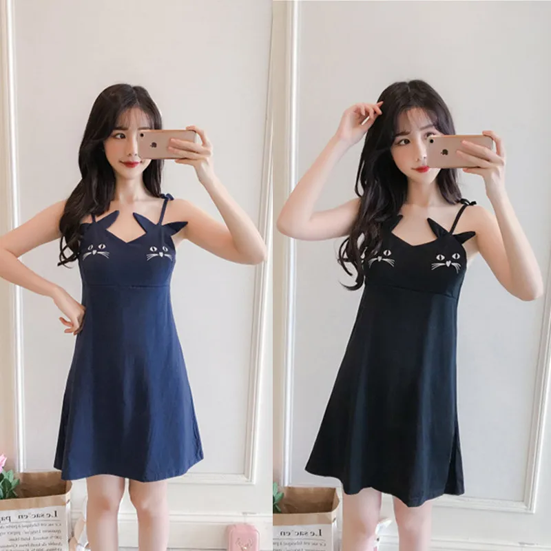 2021Summer Women's Nightdress Milk Silk Thin Sling Sexy Nightwear Sleep Tops Sexy Sleepwear Night Gown Women Nightgown