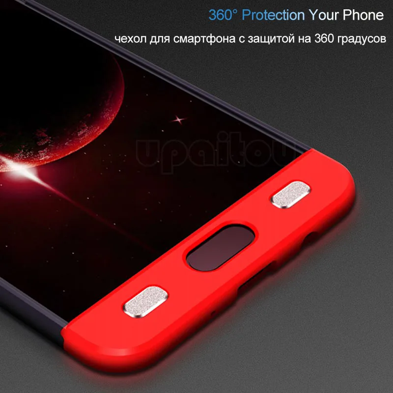 UPaitou 360 Degree Case For Samsung Galaxy J7 Prime G610F 3 in1 PC Cover J8 J6 J4 Plus J2 J3 J5 Pro 2018 |