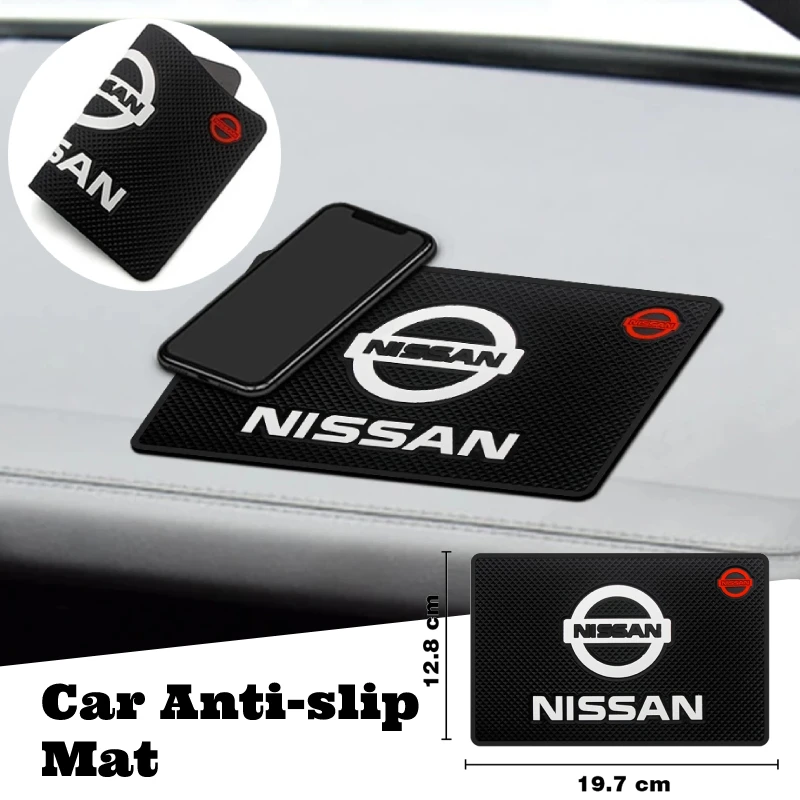 

Rubber Car Anti-slip Mat Dashboard Phone Holder Non Slip Prevent Pad For Nissan Navara Patrol Skyline X-Trail Almera Qashqai