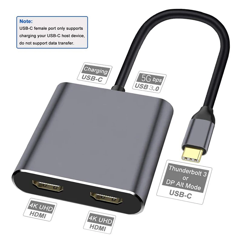 Тип C Hub адаптер совместимость с USB 3 0 PD 4 в 1 концентратор 4k HD конвертер адаптеру