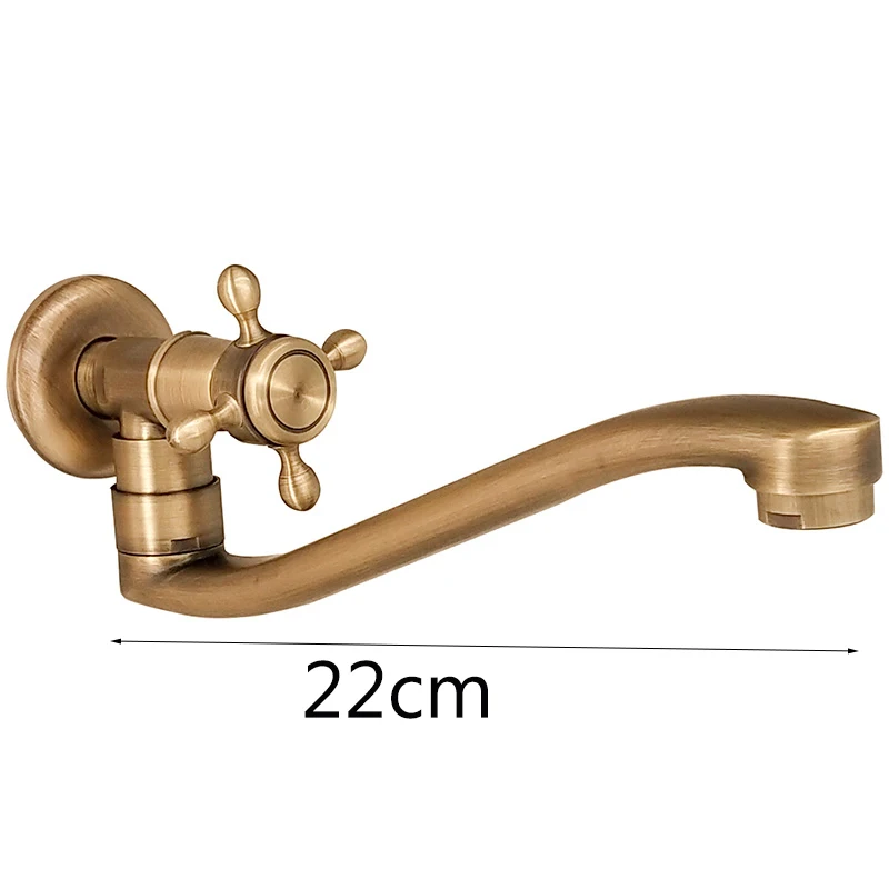 24 см/22 см длиннее кран смеситель для ванны душа Одной холодной шваброй Античная