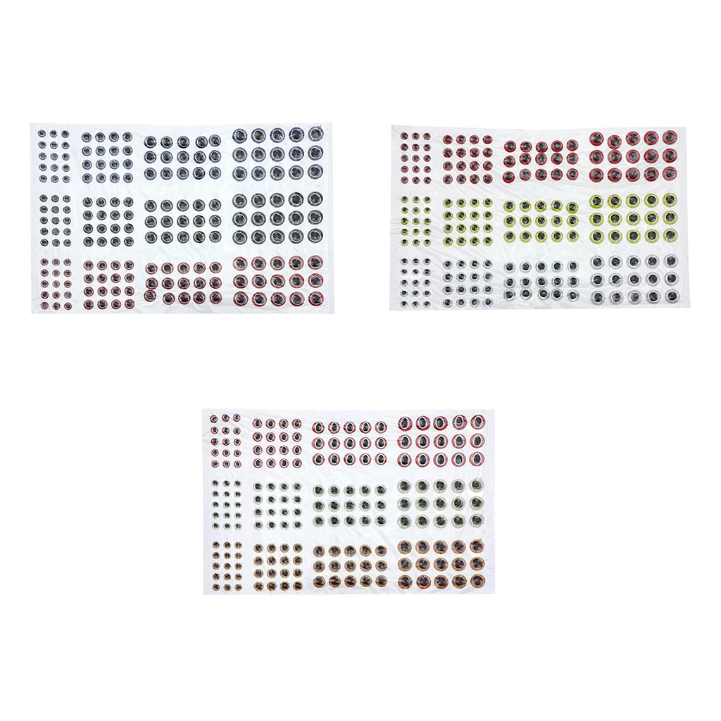 183 шт. рыболовные глаза для приманки 3D голографические подвязывания нахлыстом