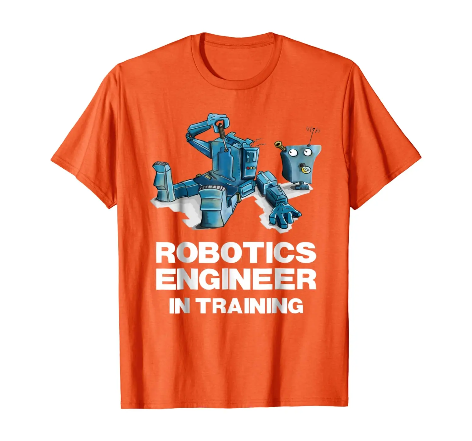 

Забавная футболка с роботом для детей Робототехника инженера в футболка для тренировок