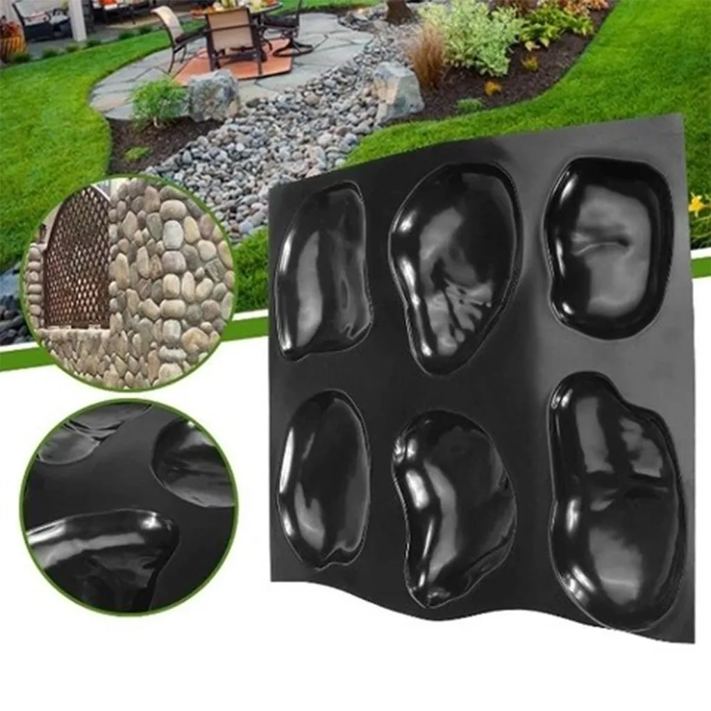 Design Casts Master Pebbles Concrete Mold Step Stones Plaster Cobblestones Walk Mould DIY Irregular Cement Brick Molds | Дом и сад