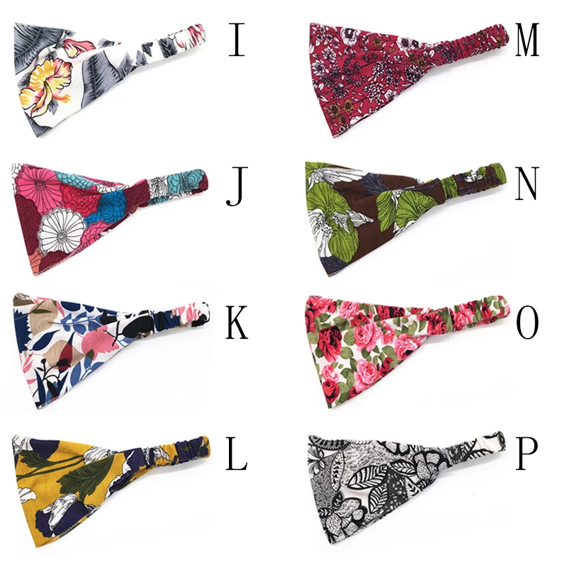 

2021 New Stretch Headbands for Women Fashion Wide Breathable Printed Hair Band Quick Dry Elastic Non-Slip Female Yoga Hairbands
