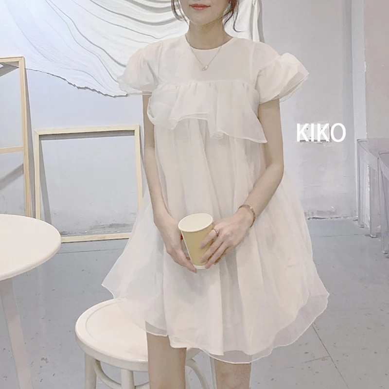 

Chiffon White Oversize Maternity Dresses Casual Oversize Maternity Beach Clothing Pregnancy For Plus Size Pregnant Women Dress