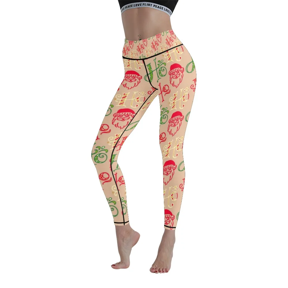 

Unique Fitness and Comfortable Christmas 3D Printing Women's Running Women's Yoga Pants Nine-point Pants Fitness Leggings