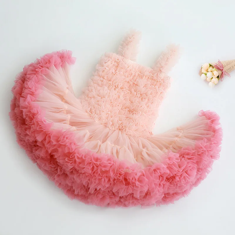 Новинка 2020 модная юбка-пачка для девочек супер яркая принцессы балета детская