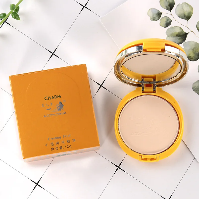 Натуральная пудра Отделка Сердце шелковая шаль тщательный торт консилер