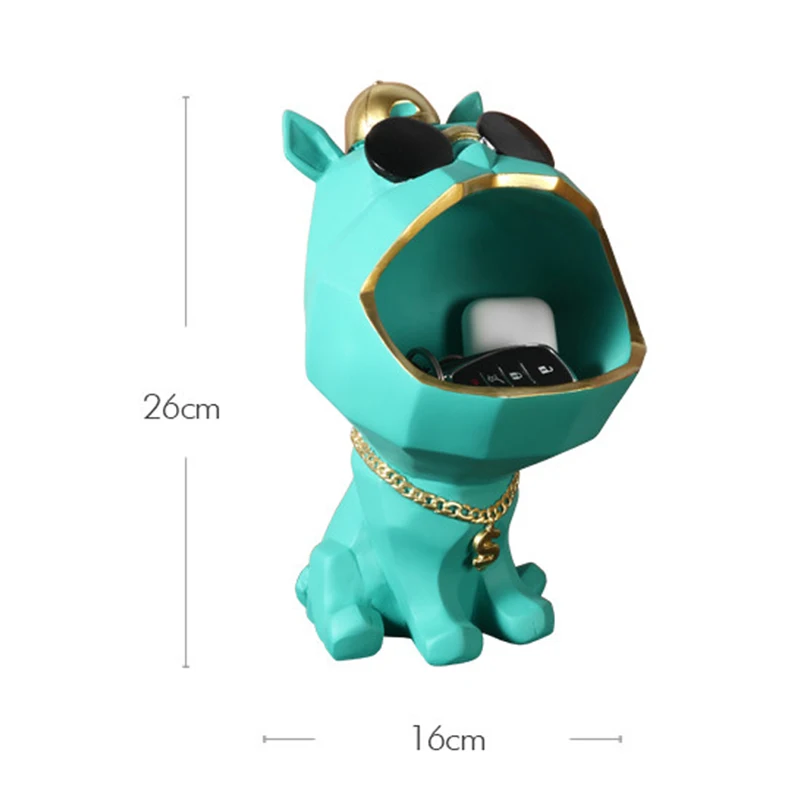 

Dog Big Mouth Storage Box Home Decor Ornamental Resin Art Sculptures Figurines Home Decor Decorative Organizer Box Storage Gift
