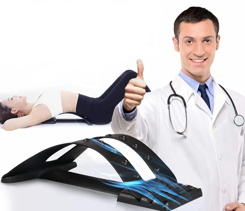 

Back Stretch Equipment Therapy Massage Magic Stretcher Fitness Lumbar Support Relaxation Spine Pain Relief Corrector Health Care