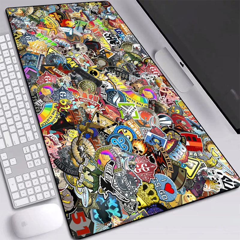 

Custom Mat Anti-slip Natural Rubber CSGO Play Mat Personality Desk Pad Laptop Keyboard PC Mice Mat 900x400mm Thickness 2mm