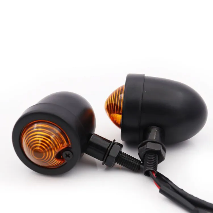 Универсальный поворотный сигнал для мотоцикла QIPO Металлическая лампа Yamaha Suzuki