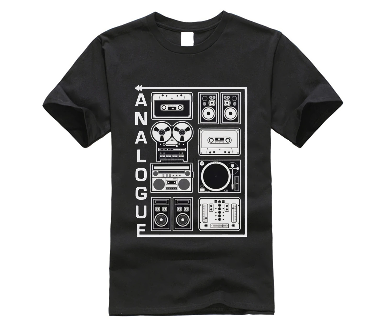 Аналоговая футболка аудио оборудование|Мужские футболки| |