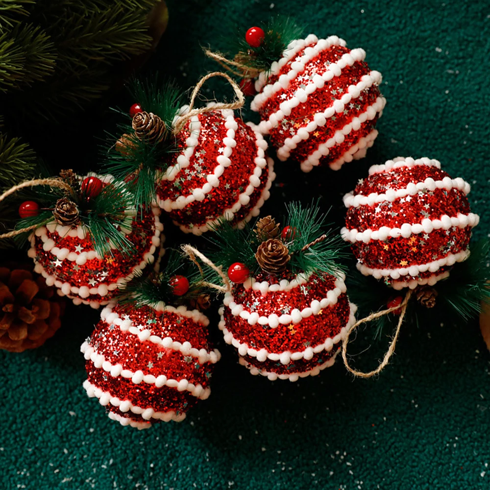 

6PCS 2022 New Christmas ball Christmas Decoration Home Decor RoomDecor Christmas Gift Christmas Decorations Natal Decoração