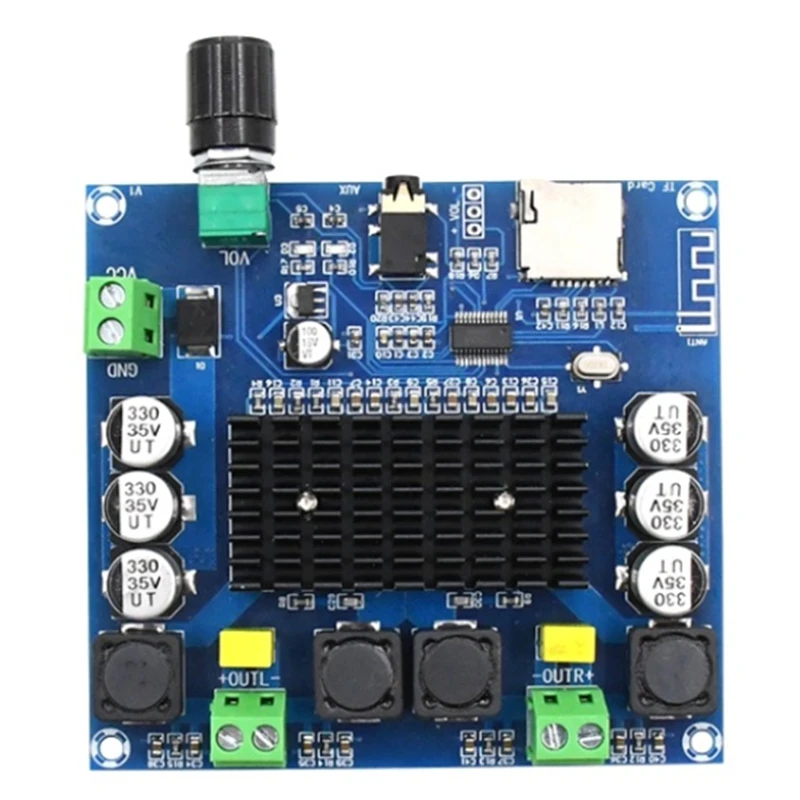 XH A105 Bluetooth 5 0 TDA7498 беспроводной цифровой усилитель мощности стерео o плата 2X100W AMP