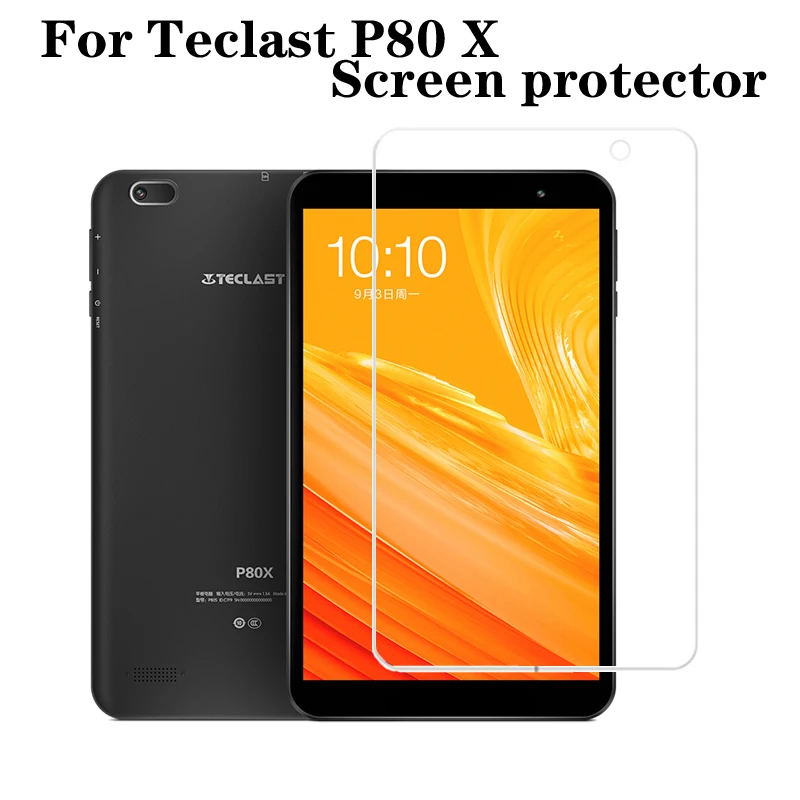 9H защита экрана из закаленного стекла совместима с Teclast P80X защита экрана из закаленного стекла(без отверстия для камеры