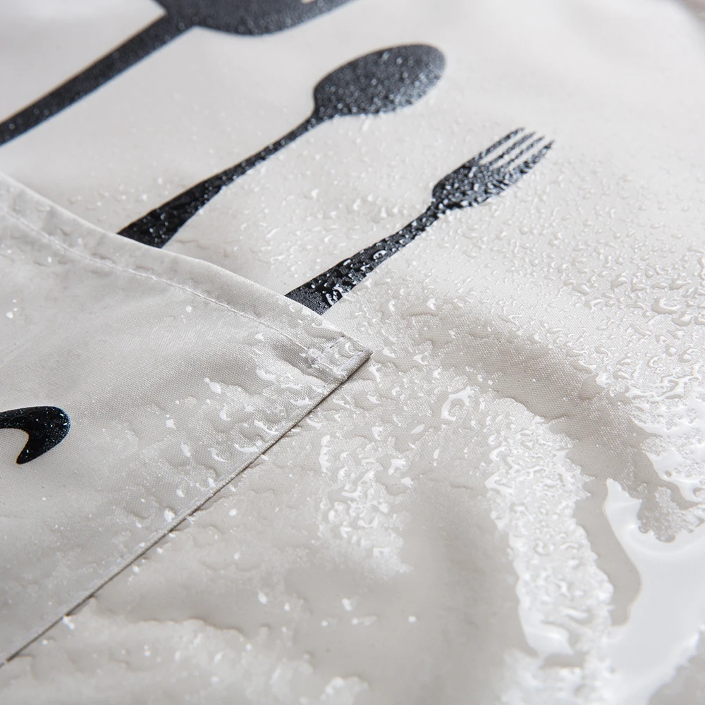 

wholesale Waterproof tableware smock unisex kitchen cook smock barbecue haircut work apron restaurant waiter smock Custom logo